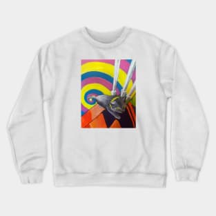 Psychedelic Cat Crewneck Sweatshirt